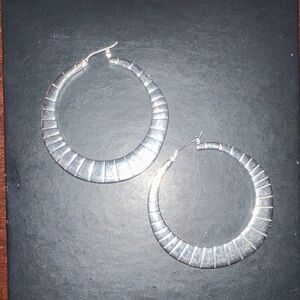Elegant Silver Hoop Earrings
